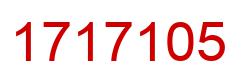 Number 1717105 red image