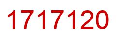 Number 1717120 red image