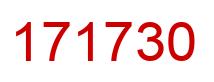 Número 171730 imagen rojo