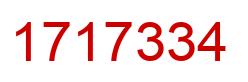 Número 1717334 imagen rojo
