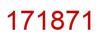 Number 171871 red image