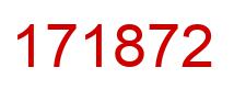 Number 171872 red image