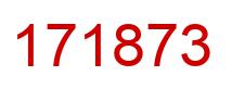 Number 171873 red image