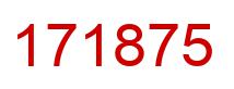 Number 171875 red image