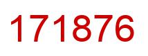 Number 171876 red image