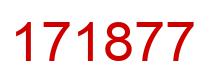 Number 171877 red image