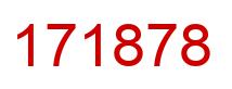 Number 171878 red image