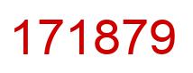 Number 171879 red image