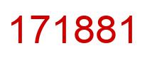 Number 171881 red image
