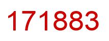 Number 171883 red image
