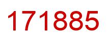 Number 171885 red image