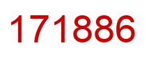 Number 171886 red image