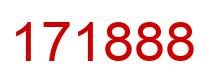 Number 171888 red image