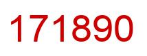 Number 171890 red image