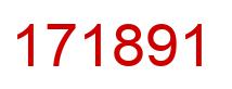 Number 171891 red image