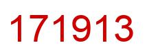 Number 171913 red image