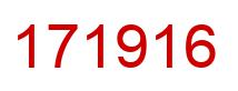 Number 171916 red image