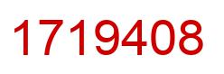 Number 1719408 red image