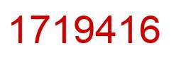 Number 1719416 red image