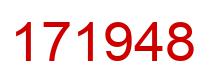 Number 171948 red image
