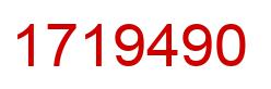 Number 1719490 red image