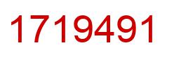 Number 1719491 red image