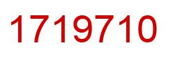 Number 1719710 red image