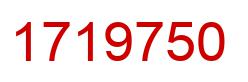 Number 1719750 red image