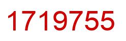 Number 1719755 red image