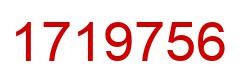 Number 1719756 red image