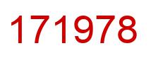 Number 171978 red image