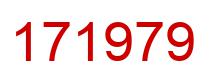 Number 171979 red image