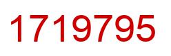 Number 1719795 red image