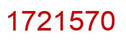 Number 1721570 red image