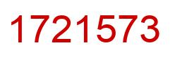 Number 1721573 red image