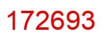 Número 172693 imagen rojo