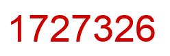Number 1727326 red image