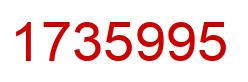 Number 1735995 red image