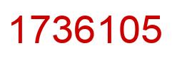 Number 1736105 red image