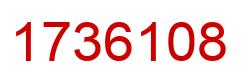 Number 1736108 red image