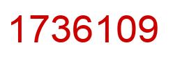 Number 1736109 red image