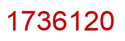 Number 1736120 red image