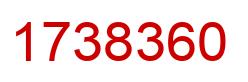 Number 1738360 red image