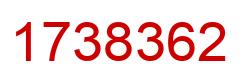 Number 1738362 red image