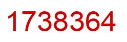 Número 1738364 imagen rojo