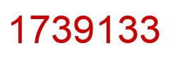 Número 1739133 imagen rojo