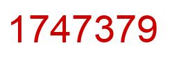 Número 1747379 imagen rojo