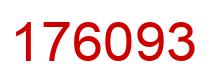 Number 176093 red image