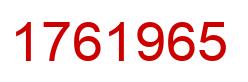 Número 1761965 imagen rojo