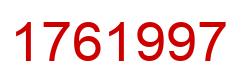 Number 1761997 red image